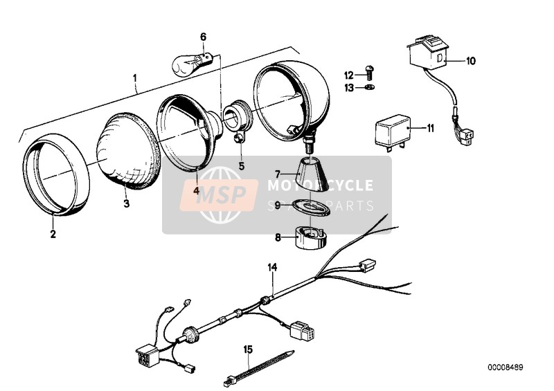 BMW R 45T 1981 Lampe d'avertissement pour un 1981 BMW R 45T