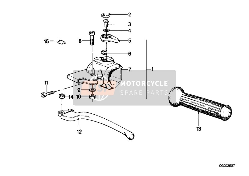 BMW R 45T 1981 Handgreep links voor een 1981 BMW R 45T