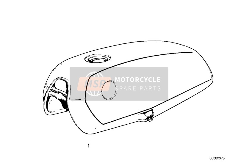 BMW R 45T/N 1981 FUEL TANK for a 1981 BMW R 45T/N