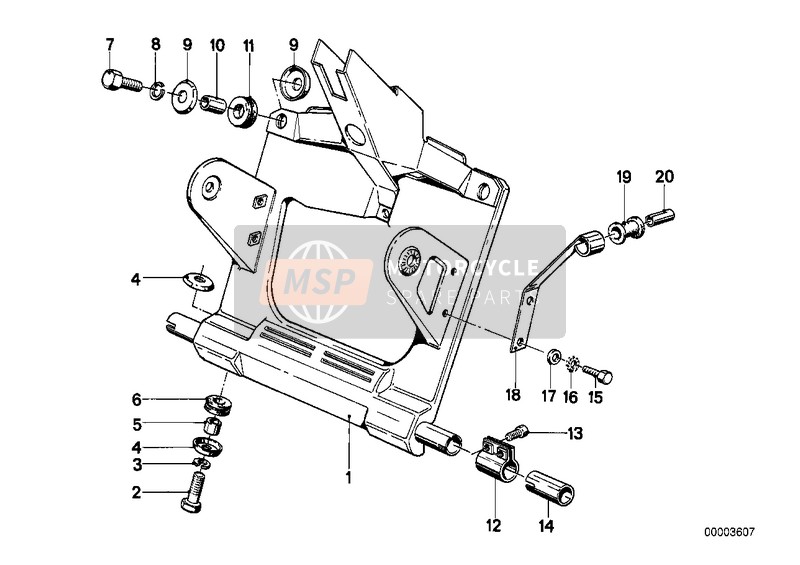 BMW R 65LS 1981 Frontplaat voor een 1981 BMW R 65LS