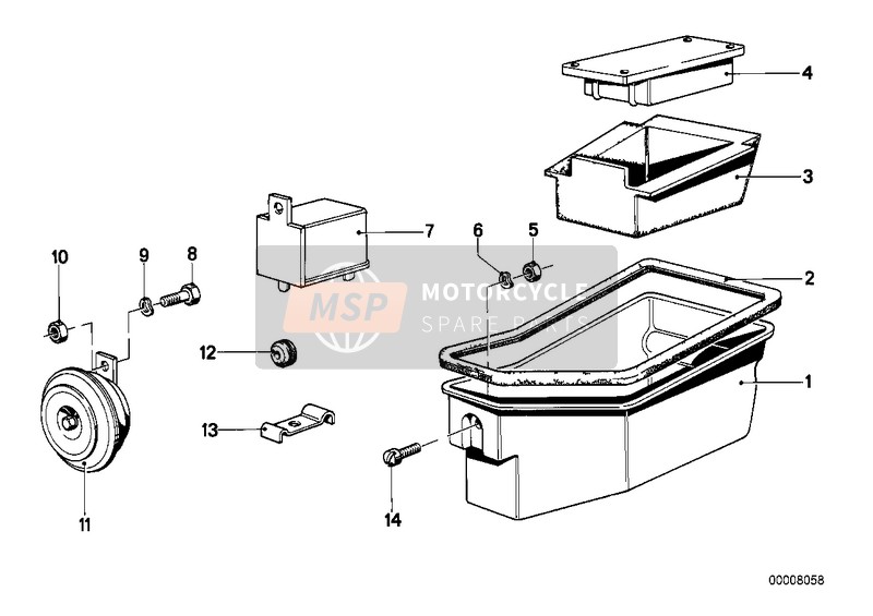 BMW R 50/5 1974 TOOL BOX for a 1974 BMW R 50/5