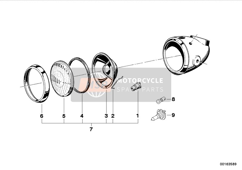 63121243537, Reflektor, BMW, 0