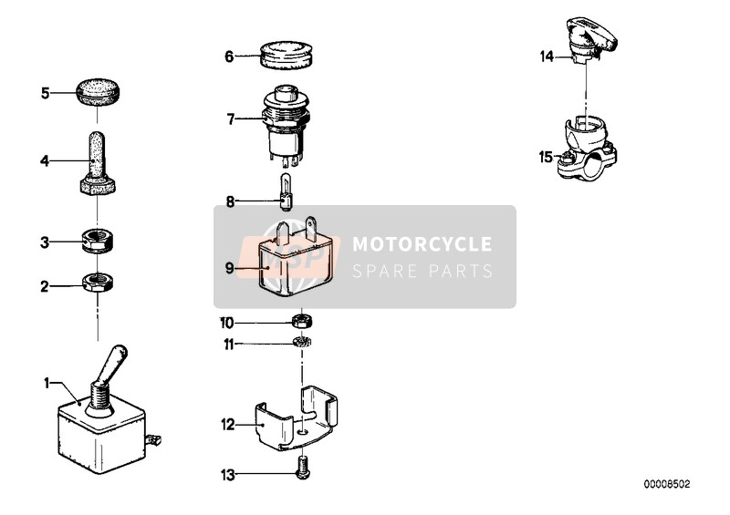 BMW R 50/5 1974 Luce di segnalazione 1 per un 1974 BMW R 50/5