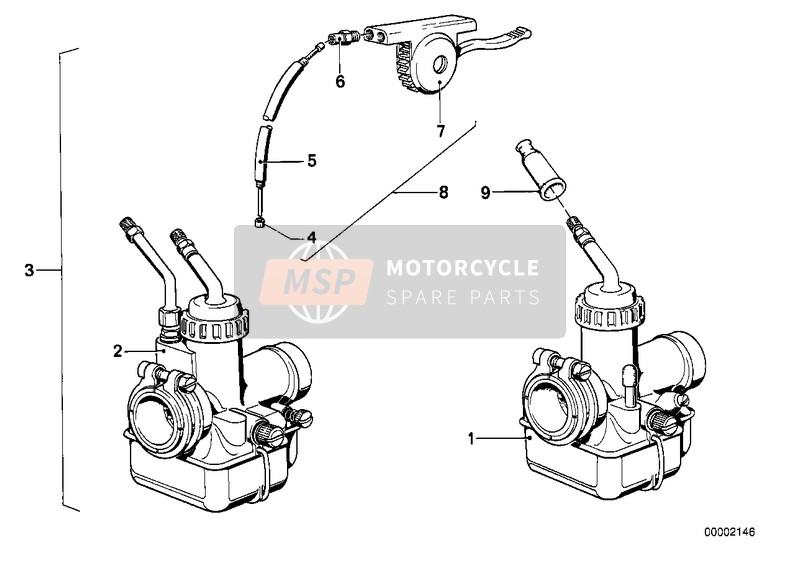 BMW R 50/5 1974 Carburateur pour un 1974 BMW R 50/5