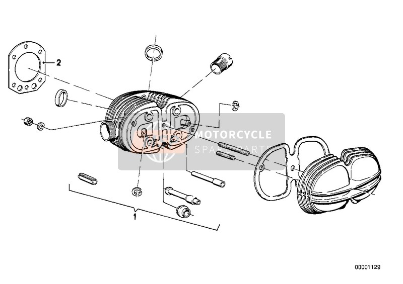 BMW R 50/5 1970 Culasse pour un 1970 BMW R 50/5