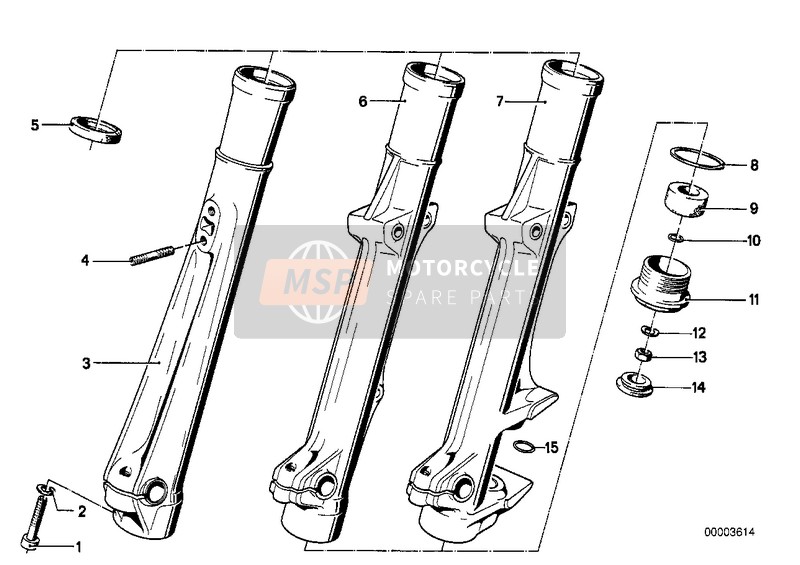 BMW R 50/5 1979 FORK SLIDER 1 for a 1979 BMW R 50/5