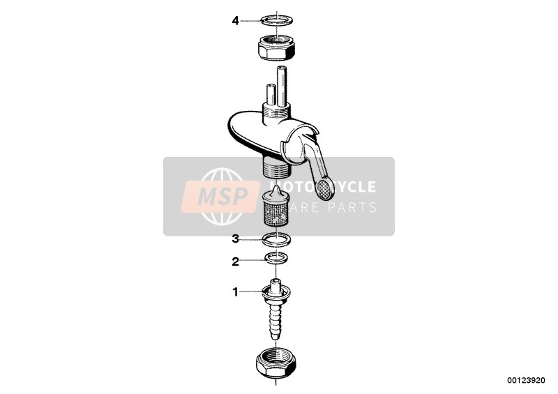 BMW R 50/5 1971 FUEL TAP-EVERBEST for a 1971 BMW R 50/5