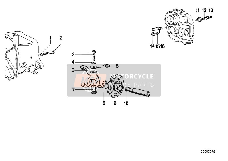 BMW R 50/5 1971 INTERNAL SHIFTING PARTS/SHIFTING CAM 2 for a 1971 BMW R 50/5