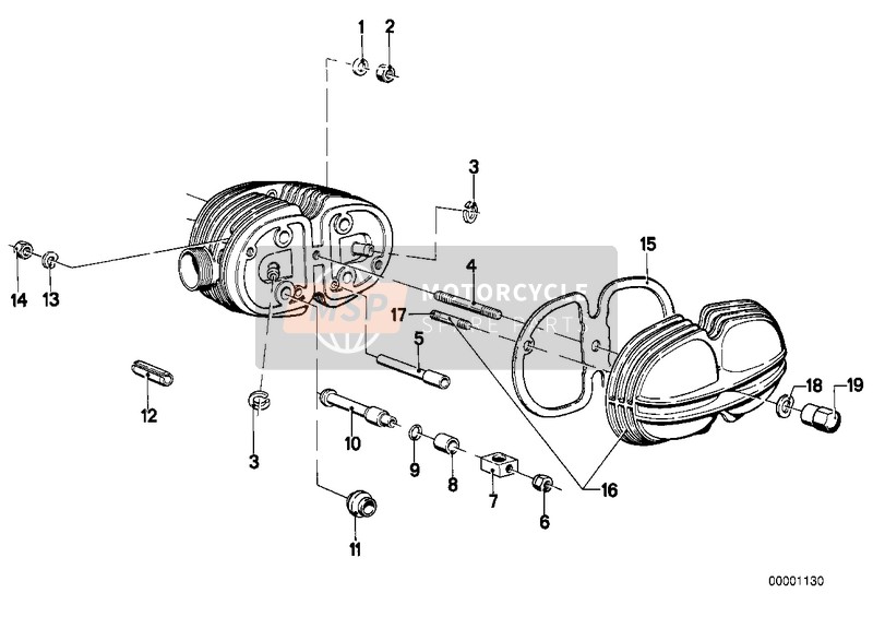 BMW R 50/5 1972 CYLINDER HEAD COVER for a 1972 BMW R 50/5