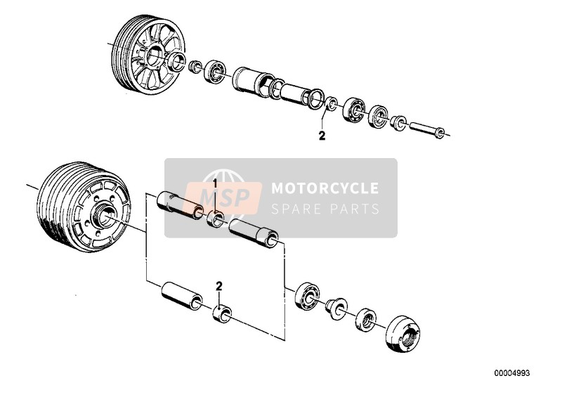 BMW R 50/5 1972 SPOKE WHEEL-SHIM for a 1972 BMW R 50/5