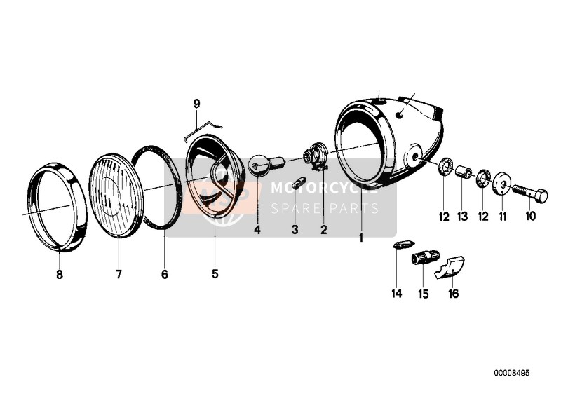 SINGLE COMPONENTS FOR HEADLIGHT