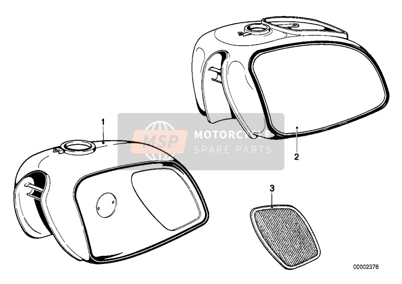BMW R 50/5 1973 Fuel Tank 1 for a 1973 BMW R 50/5