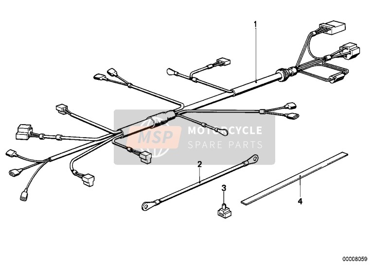 BMW R 60/5 1975 Kabelsatz Tonfolge Kennleuchte für ein 1975 BMW R 60/5