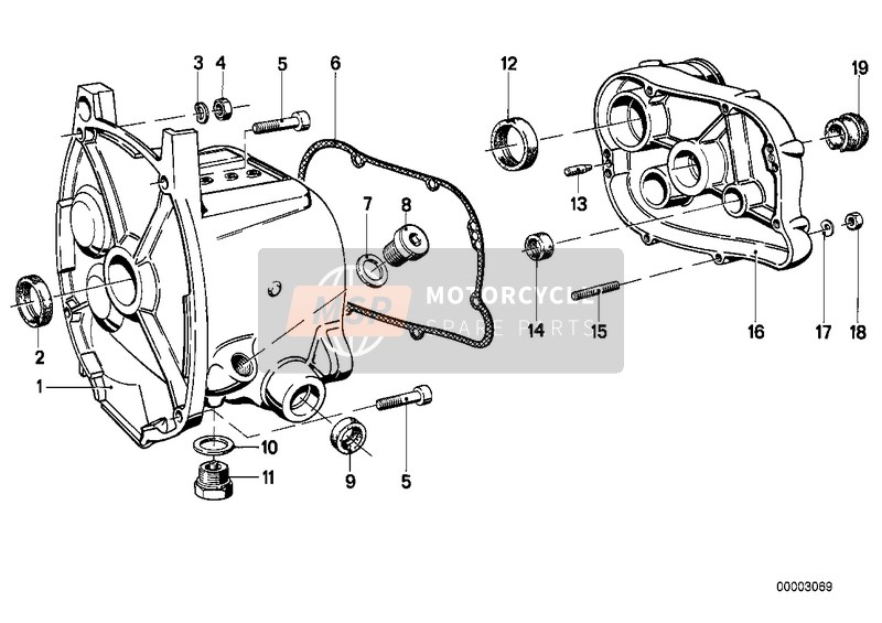 Transmission housing/mount. Parts/gaskets 2