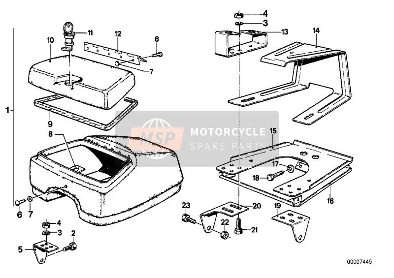 BMW R 60/5 1973 Caja para radiotelefono para un 1973 BMW R 60/5