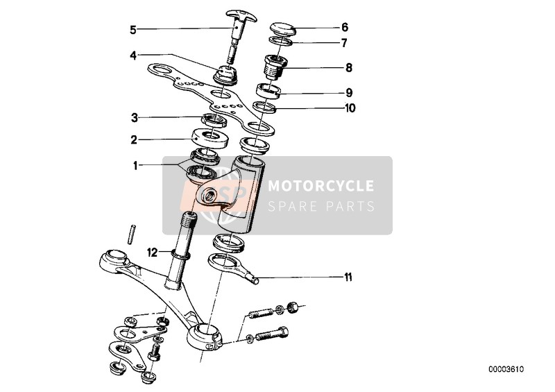 BMW R 60/5 1973 Forcella telesc.-parti att.ponte a forc. per un 1973 BMW R 60/5