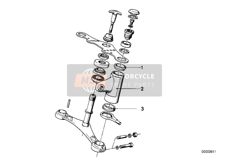 BMW R 60/5 1973 Fourche telesc.-support de phare pour un 1973 BMW R 60/5