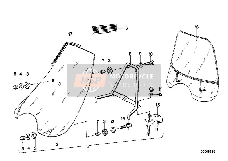 BMW R 60/6 1977 WINDSHIELD for a 1977 BMW R 60/6