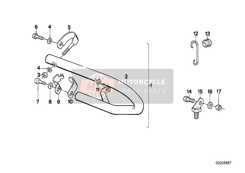 BMW R 60/6 1970 SAFETY BAR 3 for a 1970 BMW R 60/6