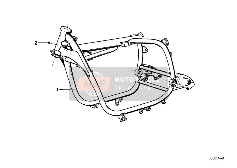 BMW R 60/6 1971 Voorframe voor een 1971 BMW R 60/6