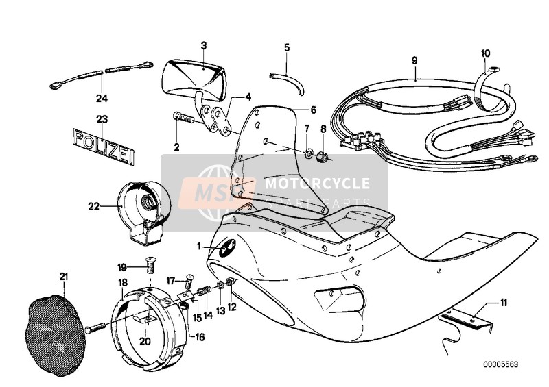 BMW R 60/6 1975 Habillage integral/pieces rapportees pour un 1975 BMW R 60/6