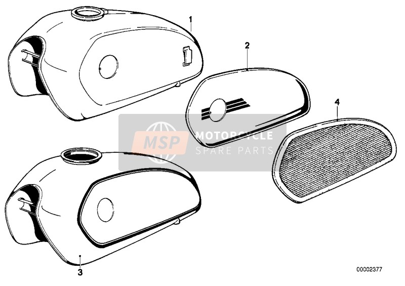 BMW R 60/6 1975 FUEL TANK 2 for a 1975 BMW R 60/6