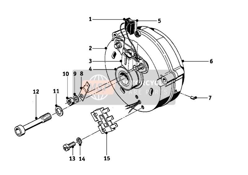 BMW R 50/2 1967 ALTERNATOR 8 for a 1967 BMW R 50/2