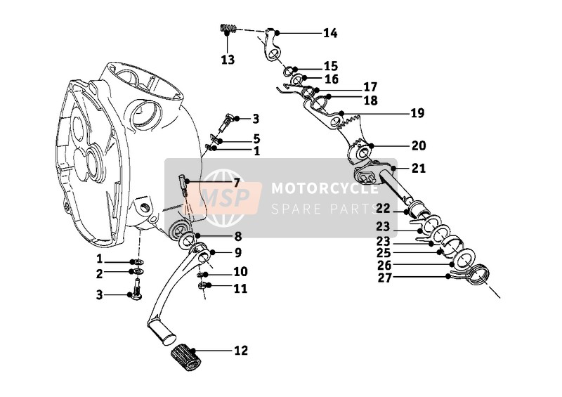 BMW R 50/2 1961 Transmisión 4 para un 1961 BMW R 50/2