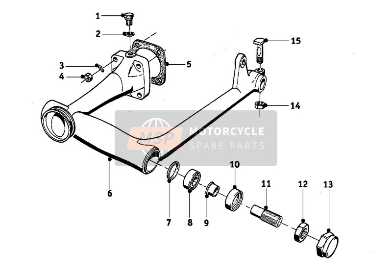 BMW R 50/2 1968 Posteriore Asse per un 1968 BMW R 50/2