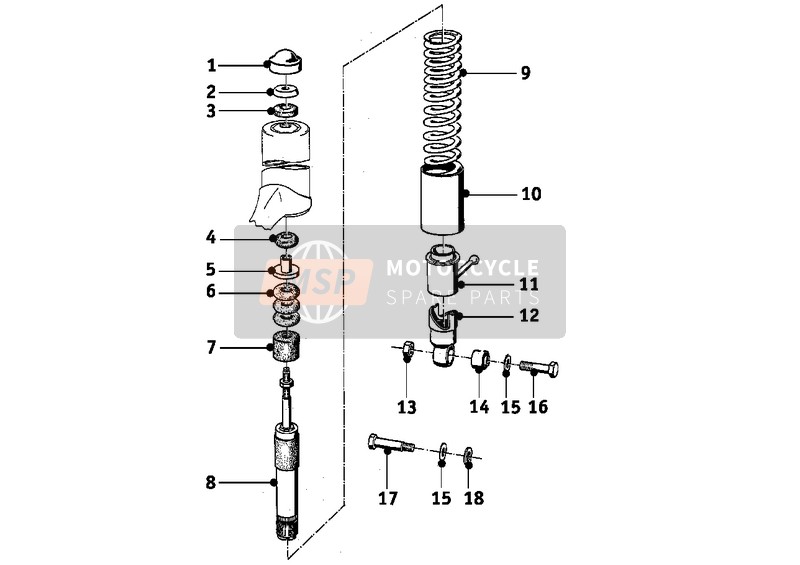 33523054290 Stossdämpfer Hinten Teile Bmw - MSP