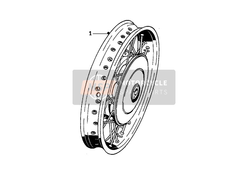 BMW R 50/2 1967 SPOKE WHEEL 2 for a 1967 BMW R 50/2