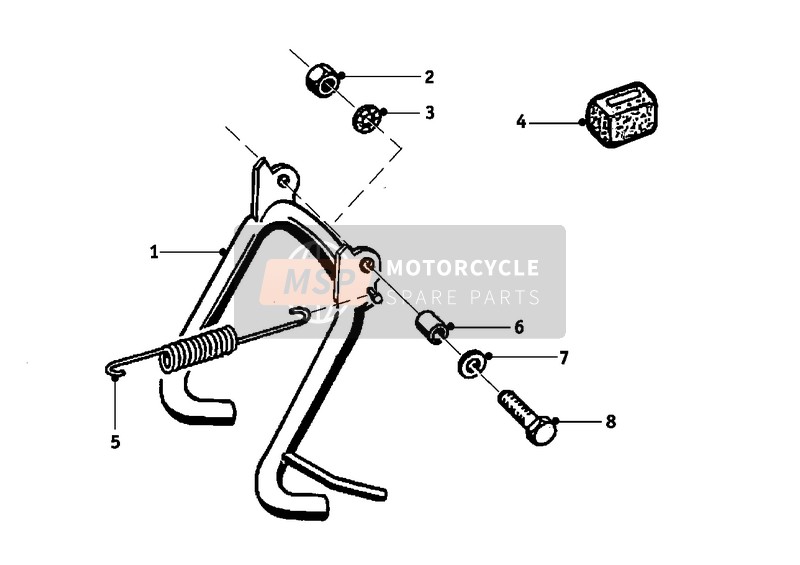 BMW R 50/2 1962 Béquille centrale pour un 1962 BMW R 50/2