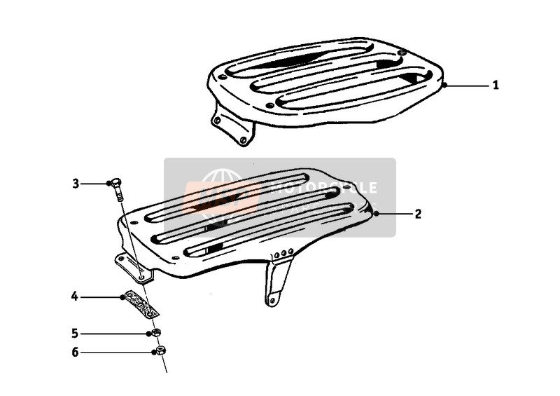 BMW R 50/2 1967 LUGGAGE GRID for a 1967 BMW R 50/2