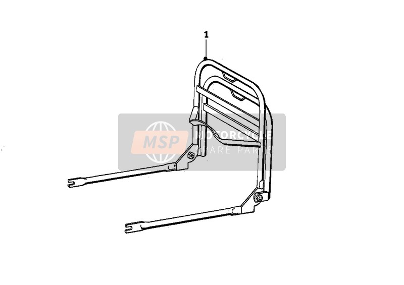 BMW R 50/2 1965 Sistema portabagagli per un 1965 BMW R 50/2