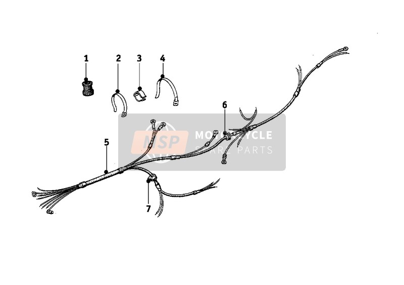 61130034471, Cable Clamp, BMW, 1