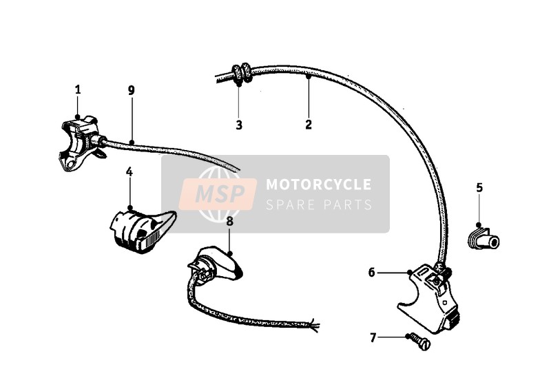 BMW R 50/2 1968 Schakelaar voor een 1968 BMW R 50/2