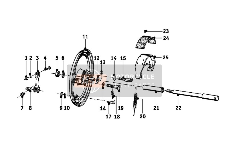 BMW R 50 1959 FRONT WHEEL BRAKE for a 1959 BMW R 50