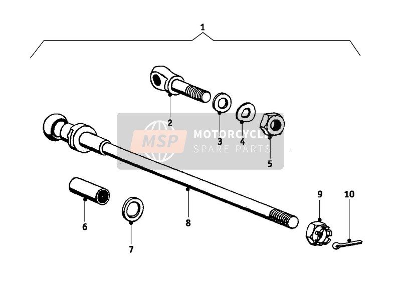 BMW R 50 1955 Supporto sidecar per un 1955 BMW R 50