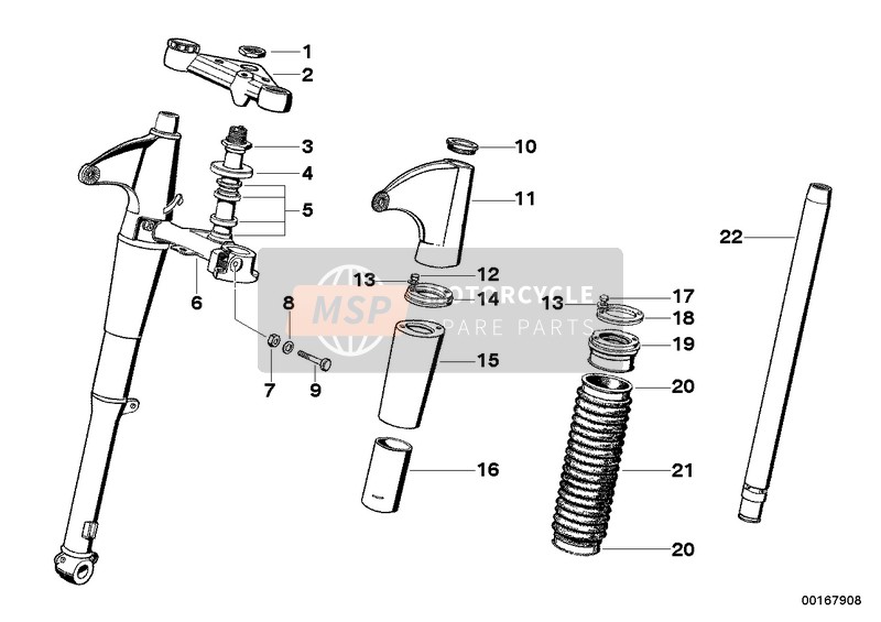 BMW R 51/3 1950 Horquilla telescópica para un 1950 BMW R 51/3