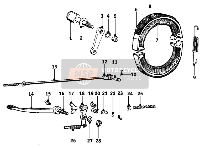 REAR WHEEL BRAKE