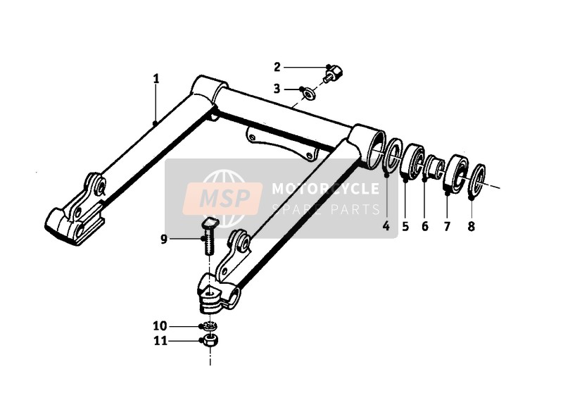 BMW R 60/2 1965 Forcella oscillante ruota anteriore 2 per un 1965 BMW R 60/2