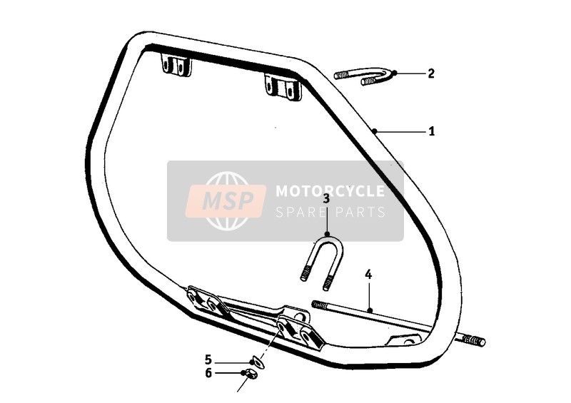 BMW R 60/2 1965 Staffa di protezione per un 1965 BMW R 60/2