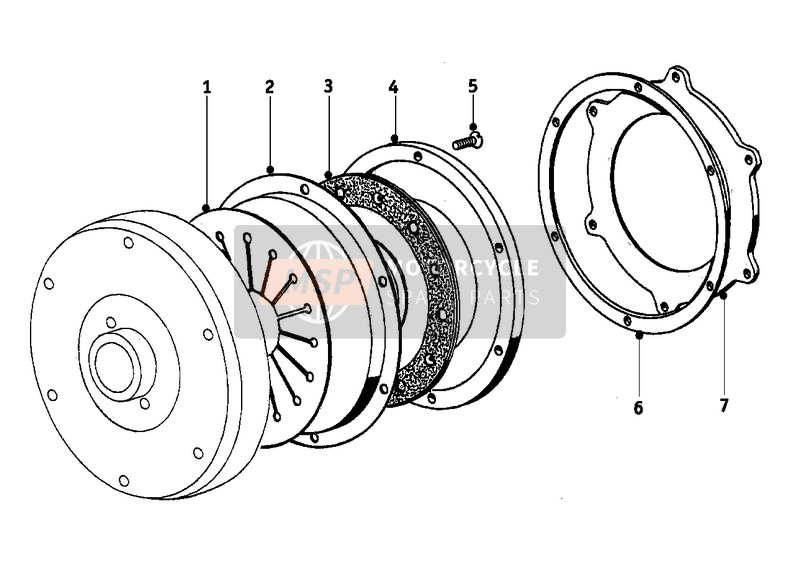 BMW R 60 1958 CLUTCH - SINGLE PARTS for a 1958 BMW R 60