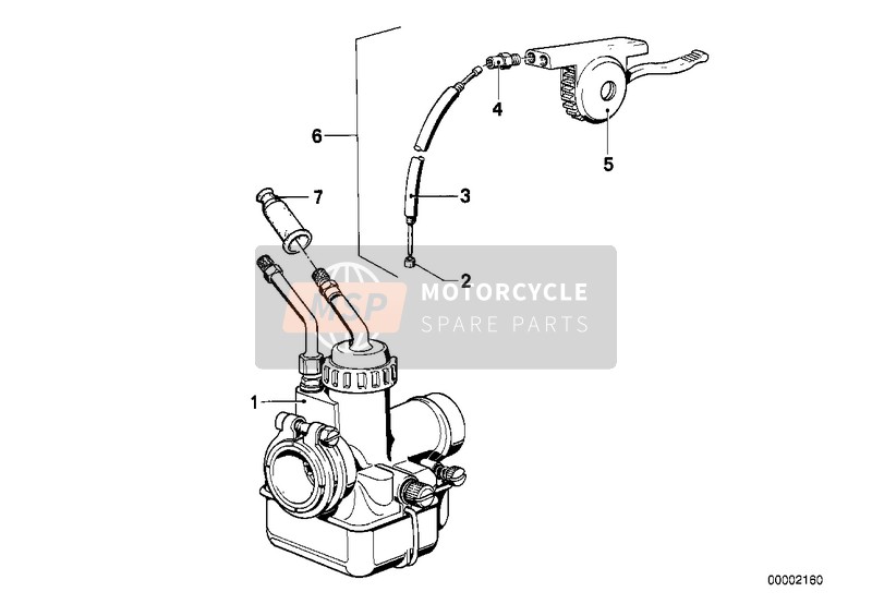 BMW R 60 TIC 1976 Carburador para un 1976 BMW R 60 TIC