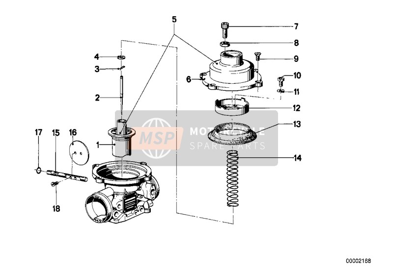 BMW R 75 /7 1976 Coperchio del carburatore per un 1976 BMW R 75 /7