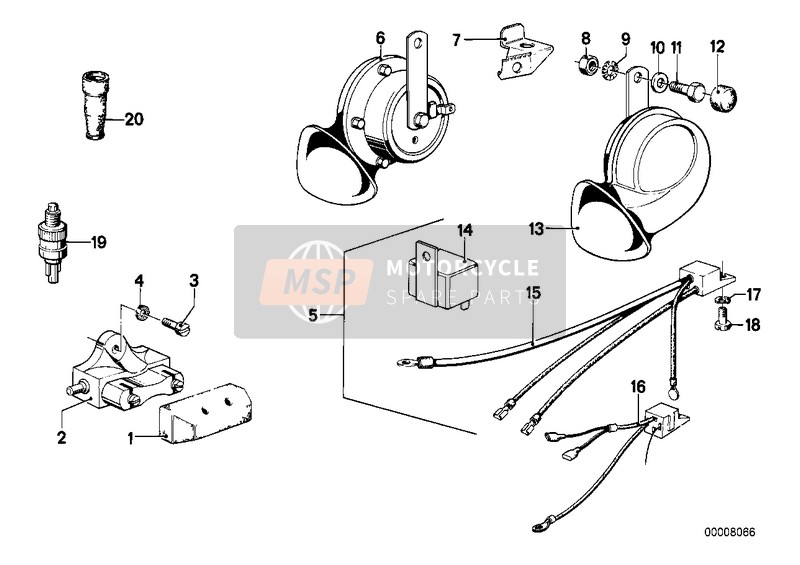 HORN/BRAKE LIGHT SWITCH