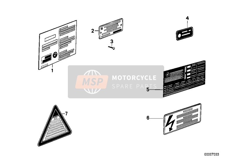 BMW R 65 GS 1989 Etiqueta para un 1989 BMW R 65 GS