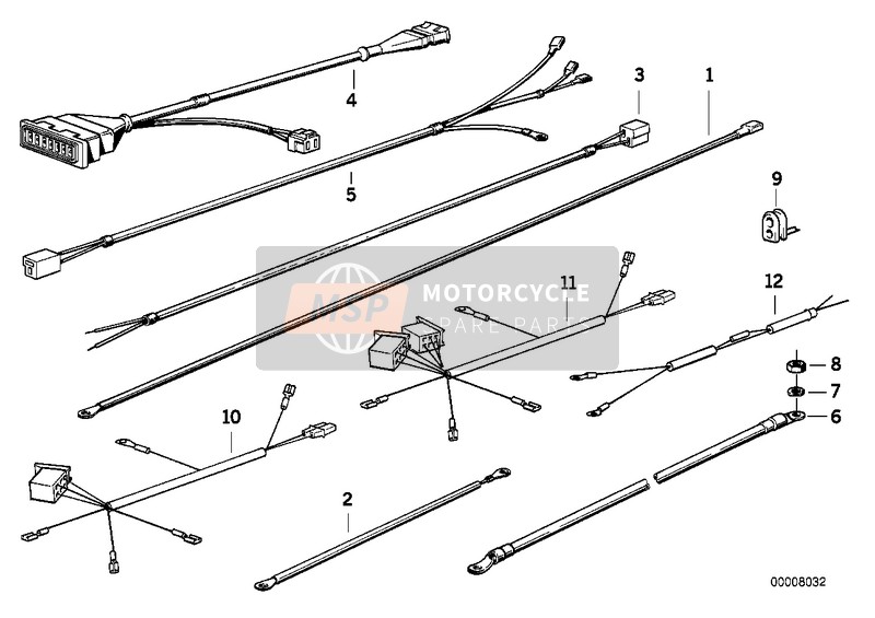 61121244272, Kabelsatz Steckdose, BMW, 2