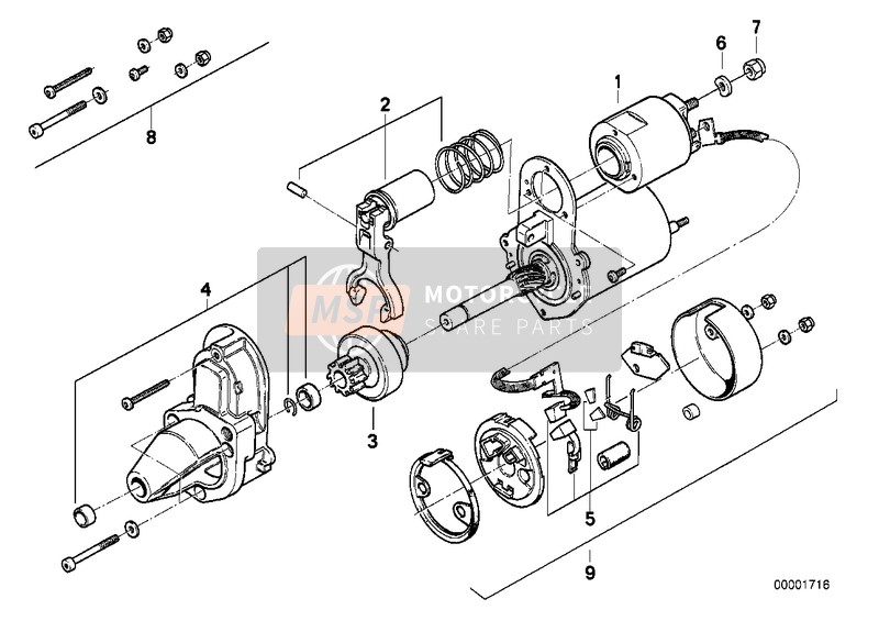 BMW R 65 GS 1989 Piezas individuales para arranque / D6RA15 para un 1989 BMW R 65 GS