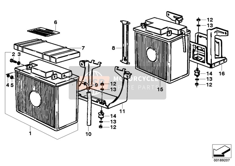 BMW R 80 G/S 1992 Batterie für ein 1992 BMW R 80 G/S